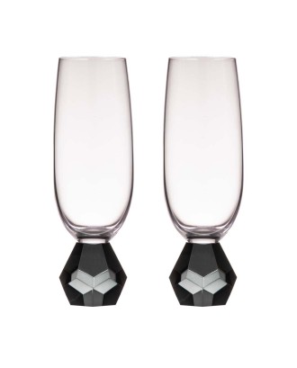 Set 2 pahare pentru sampanie, Zhara Onyx - SIMONA'S COOKSHOP